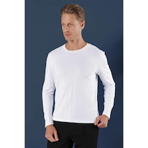 Ts 870 Slim Fit Beyaz Spor T-shirt Beyaz