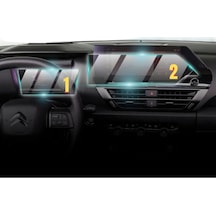 Citroen C4x 10 İnç 2021 2022 2023 Hayalet Gösterge Ve Multimedya Uyumlu Nano Ekran Koruyucu