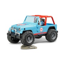 Jeep Cross Mavi Safari Aracı Ve Kasklı Pilotu