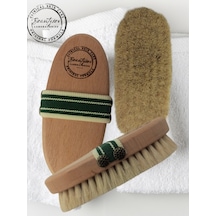 Beautysev %100 Doğal At Kılı Selülit Fırçası Bez Çanta Hediyeli