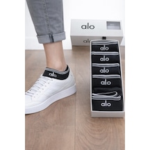 Alo Yoga Unisex 6'lı Çorap Siyah