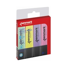 Penmark Fosforlu Kalem 4 Lü Karışık Renk Pastel Hs 505 4p Çok Renkli