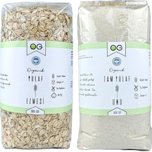 OG natural Organik Yulaf Ezmesi Ve Organik Yulaf Unu Seti +6 Ay Set