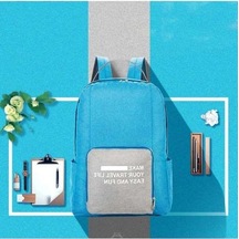 Luckydog Lacivert Katlanabilir Sırt Çantası Öğrenci Okul Çantası Oxford Kumaş Spor Çantası Moda Katlanır Çanta Rahat Lacivert Lacivert