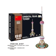 Cc Oyuncak 3D Puzzle Oriental Pearl Tower - 86 Parça