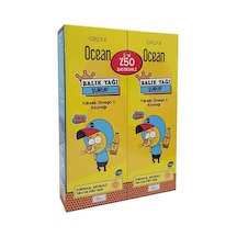 Ocean Balık Yağı Şurubu Portakal Aromalı Kral Şakir 150 ML 2 Adet (İkincisi %50 İndirimli)
