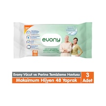 Evony Hijyenik Temizlik Mendili 48x3 144 Yaprak Tekli