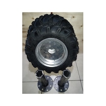 Bolat Çapa Makinesi Lastik Takımı 400x8 27 Mm Aks