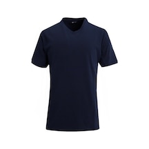 Uki Lacivert Comfort Fit V Yaka Basic T-shirt Lacivert