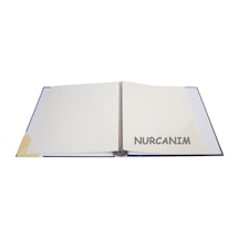 20 Yaprak 40 Sayfa 315x325mm Ciltbezli Yapıştırmalı Fotoğraf Albümü Lacivert