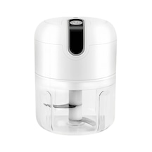 Elektrikli Sarımsak Ezici Usb Şarj Edilebilir 250ml Mini Gıda Parçalayıcı Sebze White Beyaz