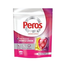 4 Adet Peros Pratik Çamaşır Deterjanı Kapsülü Renkliler 26 Adet Diğer