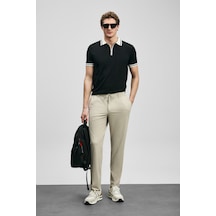 Lufian Calep Smart Erkek Chino Pantolon Slim Fit Bej Bej 111190357100550