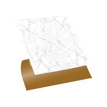 Tink KENDİNDEN YAPIŞKANLI SİLVER MERMER DESENLİ PVC KARO 30X30 CM