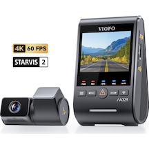Viofo A329T 2 Kameralı Ön+Telefoto 4K 60FPS+2K Wi-Fi 6 HDR Sony STARVIS 2 Sensör GPS'li SSD Destekli Araç Kamerası