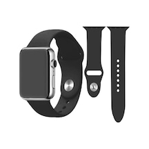 Apple Uyumlu  Watch  2/3/4/5/6/7/8/Se/ Ultra 42/44/45/49 MM Yumuşak Silikon Large Kordon - Beyaz