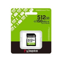 Kıngston 512gb Canvas Select Plus Gen3 Sdxc Uhs-ı U1 V10 150mb/s