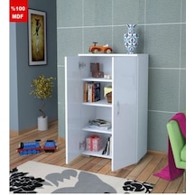 Zümra Tamamı MDF Çok Amaçlı 4 Bölmeli Mutfak Banyo Dolap Kitaplık