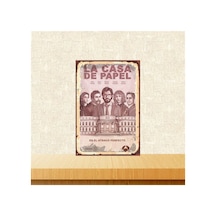La Casa De Papel Es El Atraco Perfecto 20-30 Cm Retro Ahşap Tablo Tkfx5082 Çok Renkli - 743300632 Çok Renkli