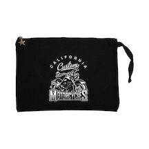California Custom Motorcycles Siyah Clutch Cüzdan / El Çantası Siyah