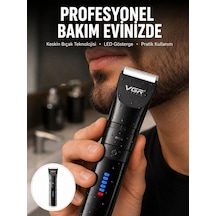 Şarjlı Tıraş Makinesi Dijital Ekranlı, Hızlı Şarjlı, Profesyonel Kesim Seti Yeni Nesil 1.5 Saat