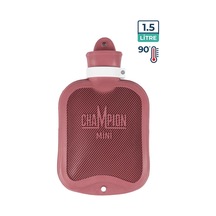 Champion Kauçuk Termofor Kokusuz Mini Sıcak Su Torbası Pembe 1500 ML
