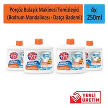 Porçöz Bodrum Mandalinası + Datça Bademi Bulaşık Makinesi Temizleyici 4 x 250 ML