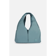 İcone Bag Pliseli Spor Çanta, Su Geçirmez Kumaş Spor Çanta, Omuz Çantası, Çok Cepli Spor Çanta Su Yeşili