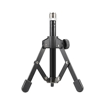 Honmex Masaüstü Tripod Mikrofon Stantı - Çok Amaçlı, Katlanabilir Mini Tasarım, Standart Mikrofon Uyumlu, Toplantılar Ve Konferanslar İçin