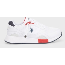 U.s. Polo Assn Erkek Çocuk Ayakkabı Lemar Jr 4fx Beyaz-lacivert-kırmızı