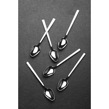 6 Adet Çelik Lüx Çay Kaşığı