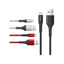 Tonex Delta Serisi Micro Usb Qc3.0 3.4A Usb Şarj Ve Data Kablosu (507773836)