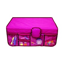 Dikiş Makinası Altlığı Organizer İğne Makas Masura Aksesuar Seti Fuşya