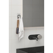 Yapışkanlı Çift Kancalı Metal Duvar Askısı Banyo Mutfak 2'li Set 12 Izgara