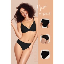 Kadın Külot Slip Külot Pamuklu Likralı-pmr42 Siyah Kadın Külot Slip Külot Pamuklu Likralı-pmr42 Siyah