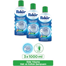 Fakir Nano Teknoloji ile Elde Yıkama Halı ve Koltuk Şampuanı 3 x 1 L