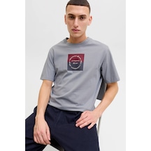 Jack & Jones Erkek T Shirt 12290856 Gri Gri