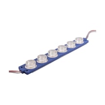 6W Mercekli Modül 6'Lı Led - Mavi 12V