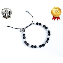 Beşiktaş 6mm Doğaltaş Bileklik