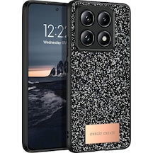 Onegif Xiaomi Mi 14t Pro Bright Simli Kapak - Siyah Diğer