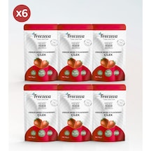 6'lı Paket Dondurularak Kurutulmuş Dilim Çilek Freeze Dried Çilek Freeze Dry Çilek Kurusu 6x15 Gr 90 G