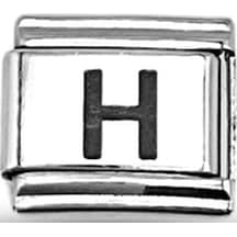 H Harf Charm , Çelik Bileklik Aksesuarı , Kişiye Özel Harf Modülü , Minimal & Şık Tasarım Altın - Gümüş