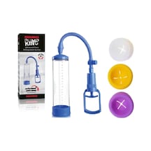 Hızlı Express Dreambox Pump King 20 Cm Süper Vakum Penis Pompası + 3 Adet Silikon Başlık
