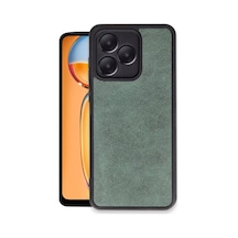Realme Note 50 4g Uyumlu Kılıf Aras Deri Kapak - Koyu Yeşil