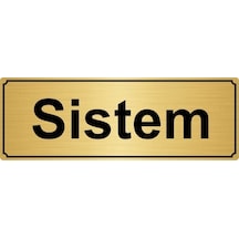Altın Sistem Yönlendirme Levhası 10 Cm X 20 Cm