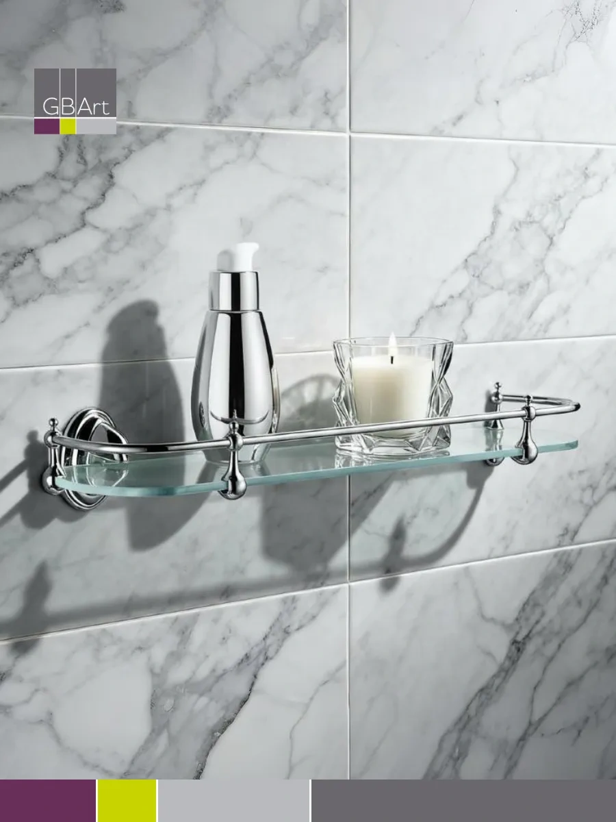 Haiba Cam Duş Rafıduvar Tipi Banyoda Kullanılabilir 11371210 Gri