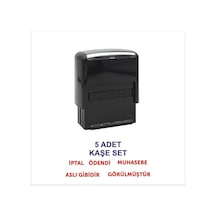 Tr Muhasebe Kaşesi Hazır Ibareli Otomatik Mühür - Ödendi/ıptal/aslı Gibidir/görülmüştür/muhasebe