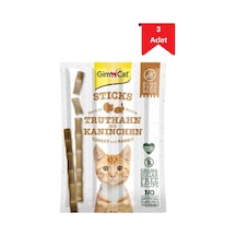 Gimcat Sticks Hindi Ve Tavşan Etli Kedi Ödül Çubuğu 20 Gr X 3 Adet
