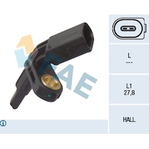 Abs Sensoru On Sol Vw Golf V 1k1 1.4 Tsı / Passat B6 Variant 3c5 2.0 Tdı 2003-2011 Fae 78012