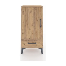 Arges Komodin 3 Raflı Tek Çekmeceli Tek Kapaklı 44x30x96 Çam-çam Atlas Çam